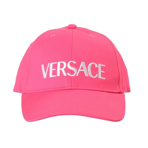 Versace Unisex Logo Print Fuxia Baseball Cap Hat size 59 - Picture 1 of 5